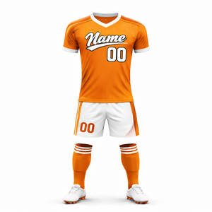 Ensemble de maillots de football personnalisés unisexes, taille plus, impression par sublimation, directement de l'usine, pour l'entraînement des équipes de football - Product Image 4