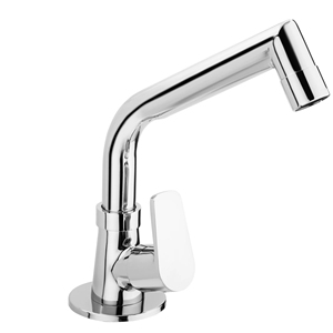 ก๊อกน้ำทองเหลืองแบบคอหงส์ ชุบโครเมียม ติดผนัง สำหรับอ่างล้างหน้า ก๊อกน้ำร้อนน้ำเย็น ก๊อกน้ำห้องครัว ก๊อกน้ำเครื่องซักผ้า - Product Image 1