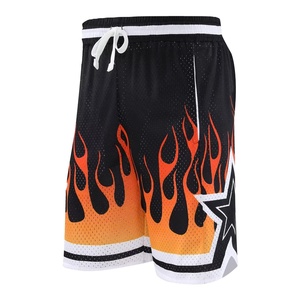 Shorts de basketball décontractés pour hommes d'inspiration rétro, mode streetwear, haute qualité, personnalisables, 100% coton, option logo personnalisé - Product Image 3