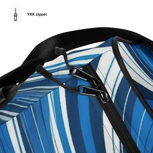 Bolsa Deportiva Azul a Rayas con Capacidad de 50-70L, Material 600D, Bolsa de Viaje y Gimnasio con Correa para el Hombro - Product Image 5