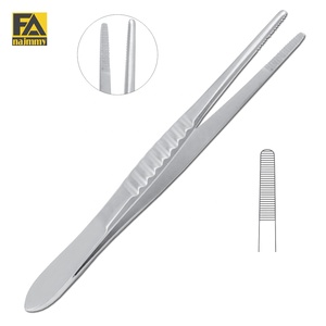 เครื่องเย็บผิวหนังแบบหยัก MOD USA Manual Dressing Forceps ทำจากสแตนเลสสตีล สำหรับการผ่าตัด  สามารถปรับแต่งโลโก้และดีไซน์ได้ - Product Image 1