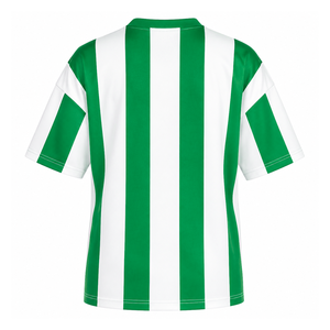 Custom Iota Phi Lambda Sorority Sweatshirt Striped Short Sleeve green & white Casual Style for female with polyester lining - Product Image 3