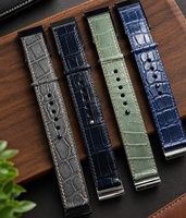 Bracelet de luxe en cuir de crocodile pour Whoop 5.0/MG, couleur vive, cuir exotique, impression de lettres personnalisée, faible MOQ, vente en gros