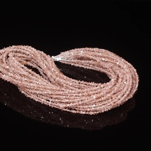 Perles de pierres précieuses en diamant Herkimer de qualité AAA, couleur bordeaux clair, perles de diamant Herkimer brutes non taillées, quartz diamant non façonné - Product Image 1