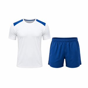 Ensemble de vêtements de sport pour homme, t-shirt et short, maille simple, séchage rapide, tenue de course, entraînement athlétique, gym, fitness, vêtements de sport légers - Product Image 1