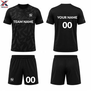 Camiseta de Fútbol de Alta Calidad Personalizada con Nombre y Número, Manga Corta, Secado Rápido, para Equipos Unisex de Adultos - Product Image 3