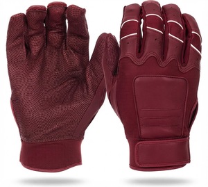 Gants de frappe en cuir blanc et rouge, ambidextres, fermeture auto-agrippante, unisexe adulte, entraînement, respirants, tissés, écologiques, légers - Product Image 3
