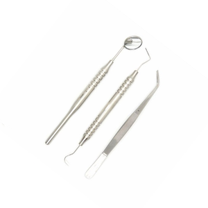 Ensemble d'explorateurs périostiques de haute qualité, 4 instruments de diagnostic dentaire en acier inoxydable avec manche anatomique - Product Image 2