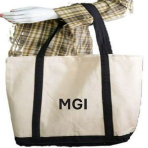 100%Organic Cotton Large Capacity Women's Canvas Tote Handbags Custom Logo Print Cotton <b>Bag</b> Eco-Friendly Reusable with Zipper - Product Image 1