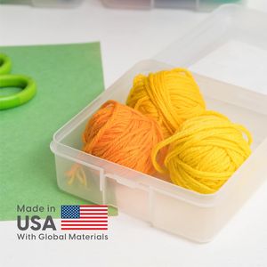 Set di 10 Contenitori in Plastica con Coperchio a Scatto, Prodotti negli USA, per Organizzare Perline, Materiali Artistici, Adesivi e Altri Usi - Product Image 4