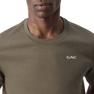 <b>Mens</b> Solid Color Crew Neck Short Sleeve <b>T</b>-<b>Shirt</b> Regular Fit Casual Front 100% Cotton Quick Dry Eco-Friendly Breathable Wholesale - Product Image 3