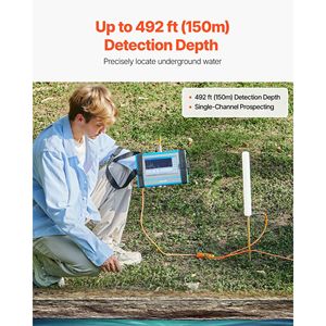 Pro 7\" Touchscreen <b>Auto</b> Mapping Underground Water Detection Locator 492ft (150m) Range Underground Water Moisture <b>Meters</b> - Product Image 2