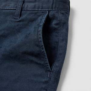 Shorts Bermuda Oxford pour Homme Bleu Marine Taille Mi-Haute Fermeture Boutonnée Décontracté Couleur Unie Tissu Coton Respirant Poches - Product Image 6