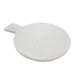 Planche à découper ronde en marbre, design moderne et élégant, faite à la main, avec poignée, emballage individuel, passe au lave-vaisselle, planche à découper pour le fromage - Product Image 1
