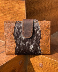 Nouveau véritable cuir de vachette sculpture femmes portefeuille élégant coques de téléphone nouveau Western vente chaude Western en relief impression en cuir portefeuilles - Product Image 3