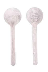 DINNER HANDMADE RESIN SALAD <b>SPOON</b> Servers Decorative <b>Serving</b> <b>Spoons</b> Set Salad Mixing Dinner Fork <b>Spoon</b> Handle Salad - Product Image 3