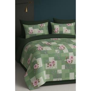 Stylish Quality Cotton 3 PCS Bedsheet Set Solid Floral Print Classic Style <b>Comfortable</b> and Great for Gifting - Product Image 3