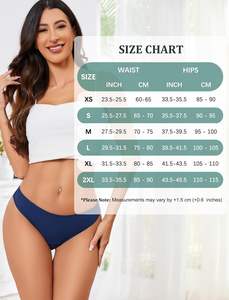 Culottes string pour femmes Calm Touch, en coton respirant, texture douce, extensibles, taille équilibrée, confort quotidien, vente en gros - Product Image 5