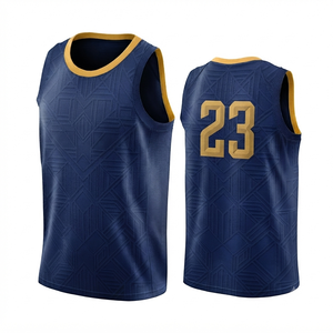 Tenues de basketball courtes et solides à prix abordable, kit de basketball avec impression par transfert thermique, uniforme sans manches en tissu mesh à séchage rapide - Product Image 3