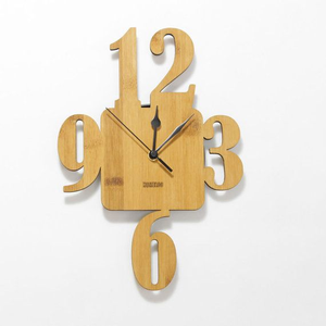 Modern Art Needle Display MDF Wood Tree Ring Design Industrial Style Quartz Wall <b>Clock</b> for High by perfect enterprises - Product Image 1