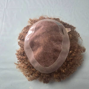 Prothèse capillaire homme en cheveux humains indiens Remy bouclés, base mono - TAZ HAIR BANGLADESH - Product Image 1