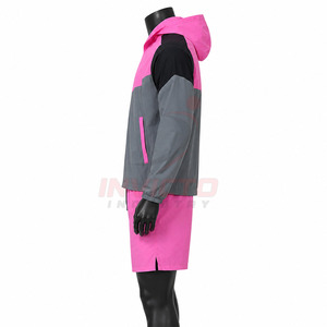 Lightweight <b>Athletic</b> Men Windbreaker Shorts Set Offering Relaxed Fit Men Windbreaker Shorts Set For Daily Activities - Product Image 3