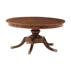 Circular <b>Extending</b> Mahogany <b>Dining</b> <b>Table</b> - Product Image 1