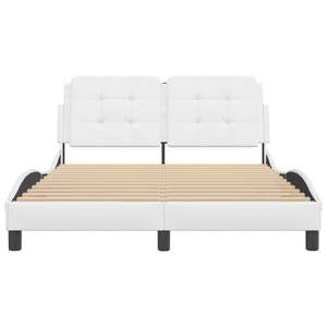 Cadre de lit rembourré blanc - Product Image 4