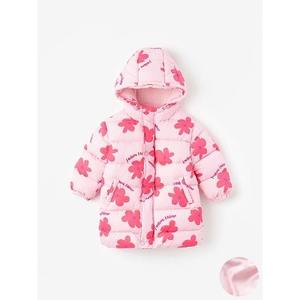 Chaqueta de Invierno Coreana OZKIZ para Niñas de 2 a 7 Años, con Estampado Floral, Resistente al Viento, Moda Infantil, Venta al Por Mayor - Product Image 1
