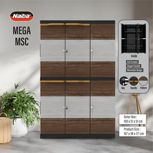 Grande armoire en plastique démontable, armoire de rangement portable pour vêtements, grande capacité, organisateur de chambre à coucher, design moderne - Product Image 1