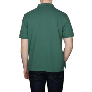 เสื้อโปโลผู้ชายผ้าคอตตอนผสมน้ำหนักเบา ดีไซน์ลำลองทรงปกติ - Product Image 2