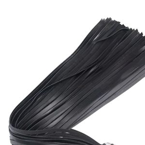 แส้แส้หนังแท้ที่มีหกล้มยาวและฐานที่จับเสริม - Product Image 4