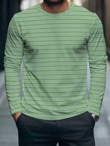 เสื้อยืดผู้ชายคอตตอนแท้ 100% คุณภาพดี ขายส่ง เสื้อยืดคอกลม แขนยาว สไตล์สตรีทแวร์ลำลอง พิมพ์ลาย 3 มิติ - Product Image 5