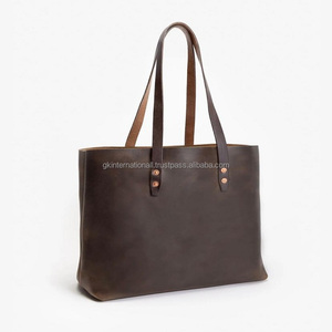 Custom Design Eco Friendly <b>Leather</b> Women Tote <b>Bag</b> Cotton Canvas <b>Bag</b> <b>Shopping</b> Cotton Carry <b>Bags</b> - Product Image 3
