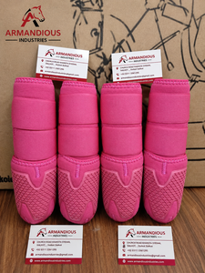 Armandious Outdoor Neoprene Horse Tendon <b>Boots</b> Leg Protector Horse Care Product Set of four Packed two front and hind <b>boots</b> - Product Image 1
