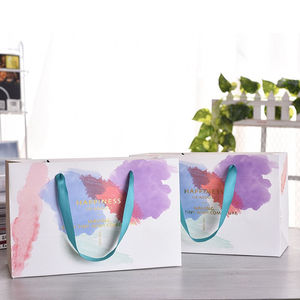 Bolsas de Regalo de Papel Kraft Ecológicas de Alta Calidad, Venta al Por Mayor, Empaquetado Promocional para Compras, Uso con Velas, Impresión con Laminación - Product Image 2