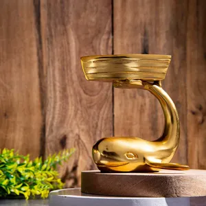 Gold Metal Swan <b>Tealight</b> Candle Holder Decorative Bird Figurine for Table Centerpiece Wedding Home Decor - Product Image 1