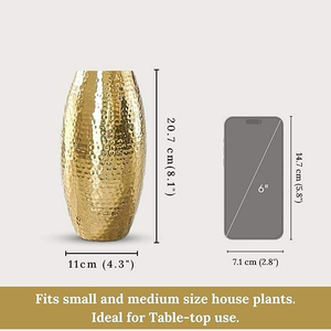 High-End Metal Flower <b>Vase</b> for Home Decoration Lightweight Modern Design Gold Finished Tabletop Flower <b>Vase</b> - Product Image 3