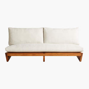 Sofá de Exterior de Teca con Cojines, Sofá de Jardín Moderno, Asientos para Patio, Terraza de Hotel o Villa - Product Image 2