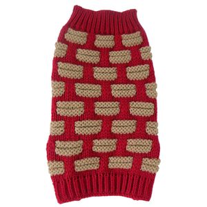 Maglione per Cani a Collo Alto a Costine di Design, Abbigliamento per Animali Domestici in Maglia Pesante Intrecciata alla Moda - Product Image 4
