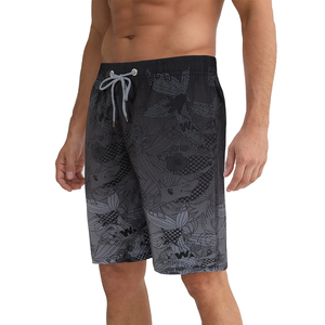 Shorts de bain pour hommes, élastiques et à cordon de serrage, coupe compressive, avec design et taille personnalisés - Product Image 3