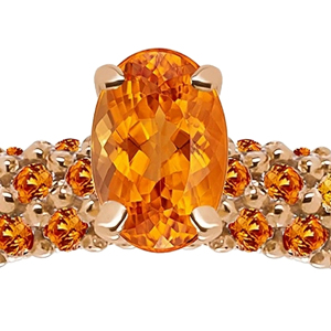 Anillo de Topacio Ovalado en Oro Rosa para Mujer, Anillo de Compromiso Romántico con Piedra Preciosa - Product Image 2