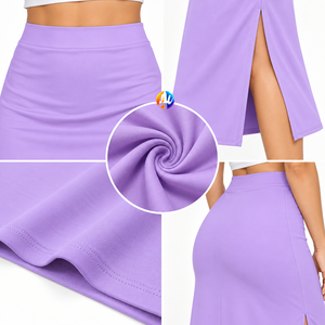 Crea una silueta equilibrada con la falda midi para mujer, que presenta un material suave y un diseño fluido para ideas de atuendos frescos de temporada. - Product Image 6
