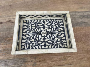 Elegante Bandeja Decorativa con Incrustaciones de Hueso para Mesa de Comedor de Tradebyd - Product Image 6