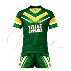 Nuevo Estilo, Uniforme de Rugby Deportivo de Poliéster de Manga Corta, Sublimado por Completo, Personalizado, Talla Grande, de Secado Rápido y Transpirable - Product Image 1