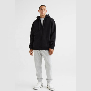 Sweat-shirts à capuche zippés pour hommes, 100% coton, personnalisables avec logo brodé ou imprimé, unisexes, de haute qualité, en molleton de coton - Product Image 2