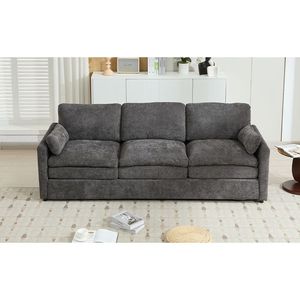 Divano Cloud a 3 Posti Imbottito da 89 Pollici, Oversize e Confortevole con Doppio Cuscino e Morbidi Cuscini per il Soggiorno - Product Image 4