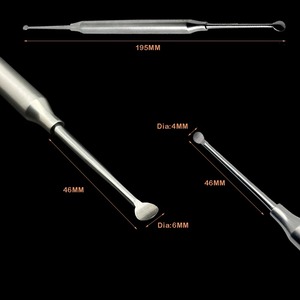 BAFA SURGICAL INSTRUMENTS Juego de 2 Excavadores Dentales para Implantes, Cuchara para Cuidado Bucal, Herramienta Restauradora de Cavidades, Acero Inoxidable, 195mm, para Hueso - Product Image 5