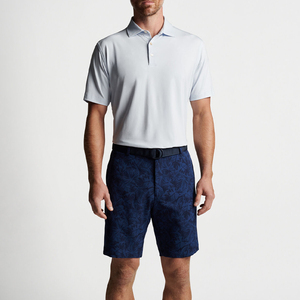 เสื้อโปโลแขนสั้นสีเทาอ่อนสำหรับผู้ชาย ทรงลำลอง ผ้าถัก ทรงปกติ - Product Image 3