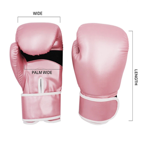 ถุงมือฝึกซ้อมมวย PU สีดำชมพู พร้อมแถบเวลโคร สำหรับการฝึกซ้อมและการต่อยกระสอบทราย เหมาะสำหรับทุกเพศ อายุ 14 ปีขึ้นไป - Product Image 5